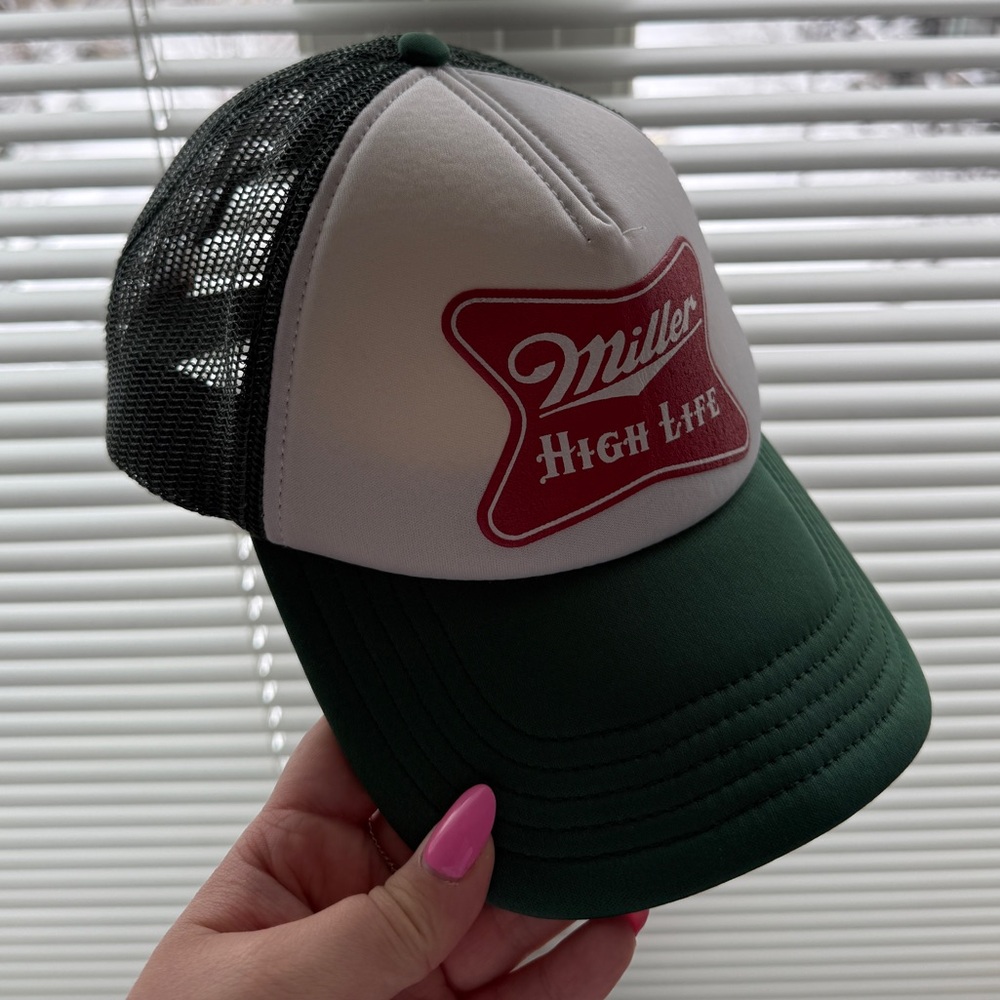 Miller High Life Green Trucker Hat